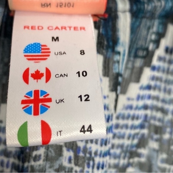 RED CARTER Indigo Blues Chiffon Beach Coverup Tunic - Picture 13 of 15